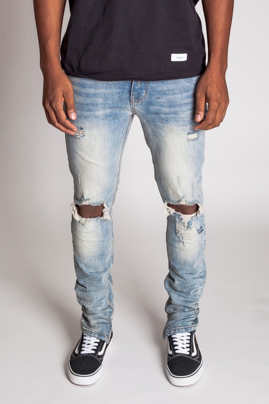 MEN RIPPED JEANS