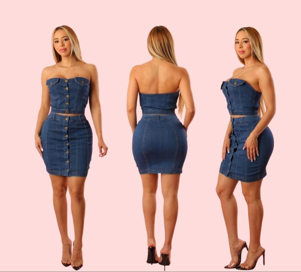 JEANS SKIRT SETS