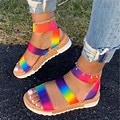 LADIES RAINBOW SANDALS