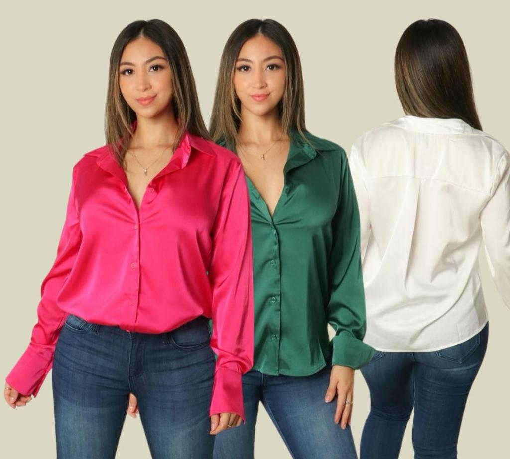 LADIES SATIN BLOUSE