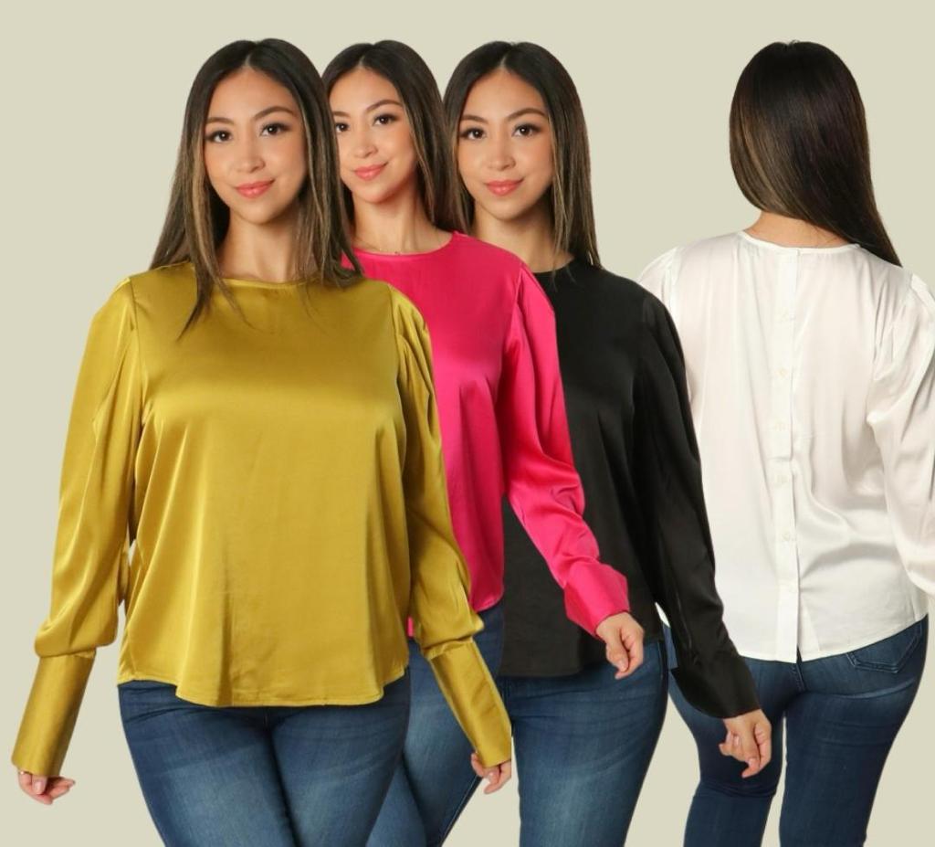 LADIES SATIN BLOUSE