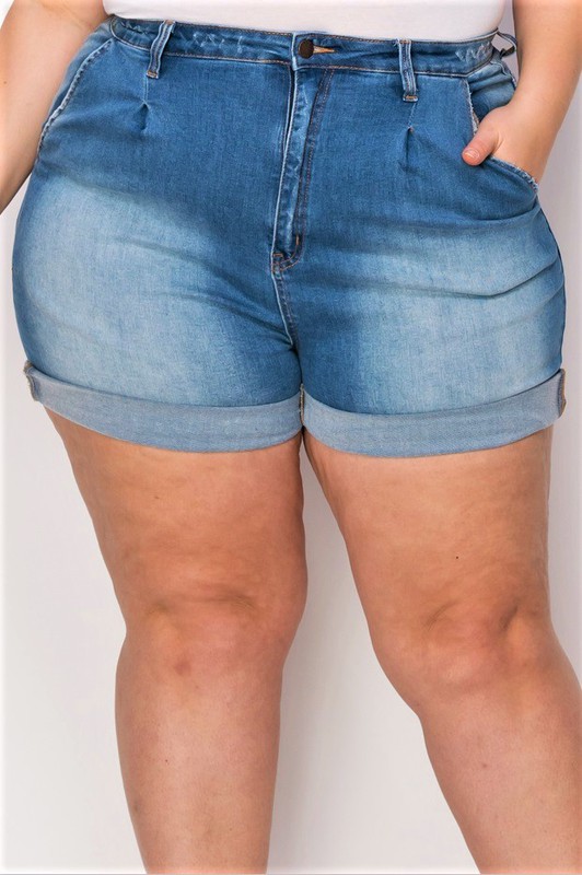 PLUS CUFF SHORTS