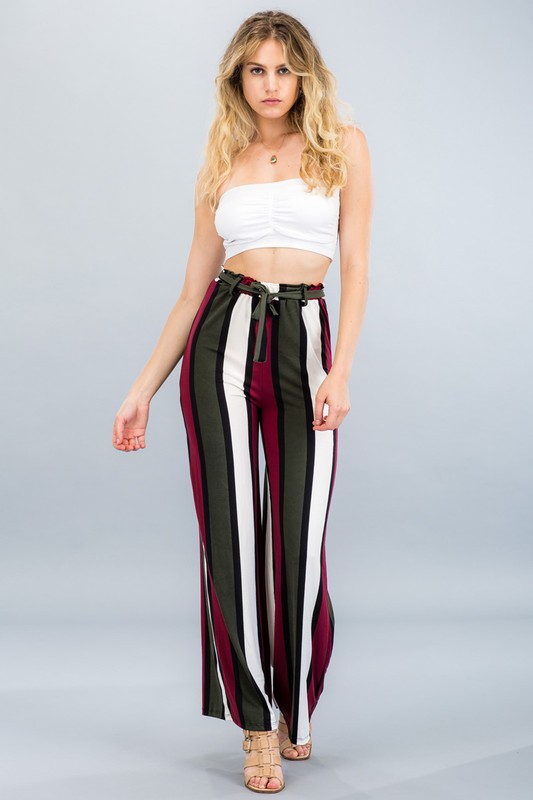 KNIT WIDE LEG PANTS