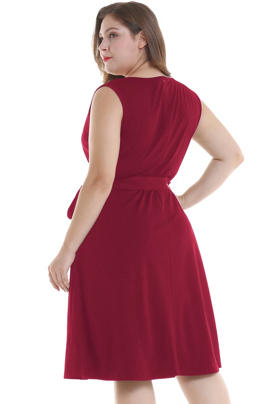 + LADIES VNECK DRESS