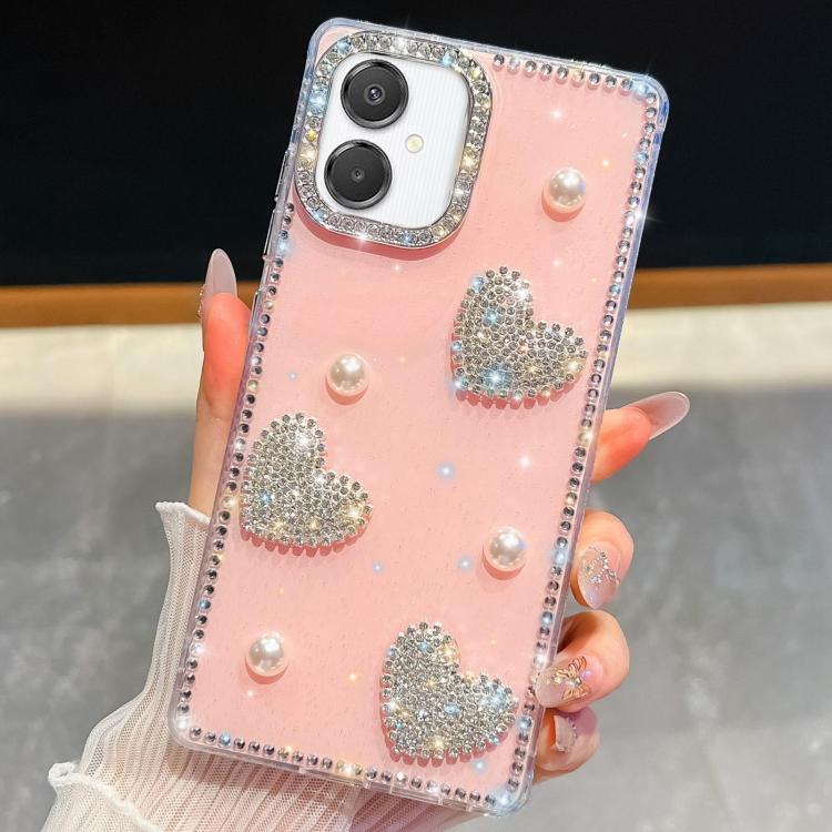 A07 DIAMOND PEARL FLOWERS CASE