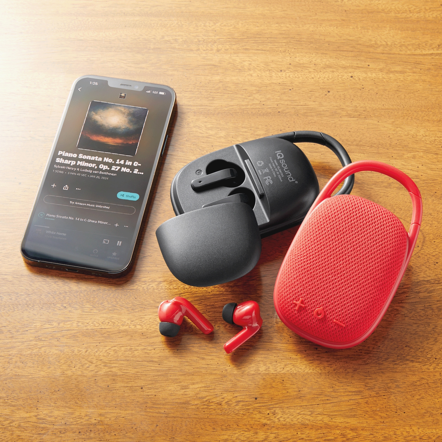 IQ SOUND 2 IN 1 SPEAKER WITH EARBUDS